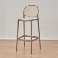 Modern casualfor home high chair scandinavian plastic bar chair rattan back bar chair balcony bar front chair