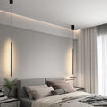 Minimalist linear pendant light - bedroom bedside, living room background wall, simple modern led suspension lamp, hotel chandelier