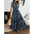 Shipped:  hot-selling women's printed long-sleeve dress for european and american cross-border e-commerce independent stores - export quality