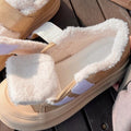 Winter cotton shoes for women fleece-linedthickened bread shoes for women 2026new arrivalpopularvelcroheattech shoes thick sole sneakers
