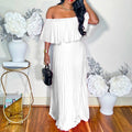 European station  autumn new women's camisole off-the-shoulder bodycon backless sexy slit dress