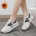 Winterfleece-linednew arrivaleasiest for matchthick sole shoes women's white shoes female students k-styleins harajuku style sports sneakers