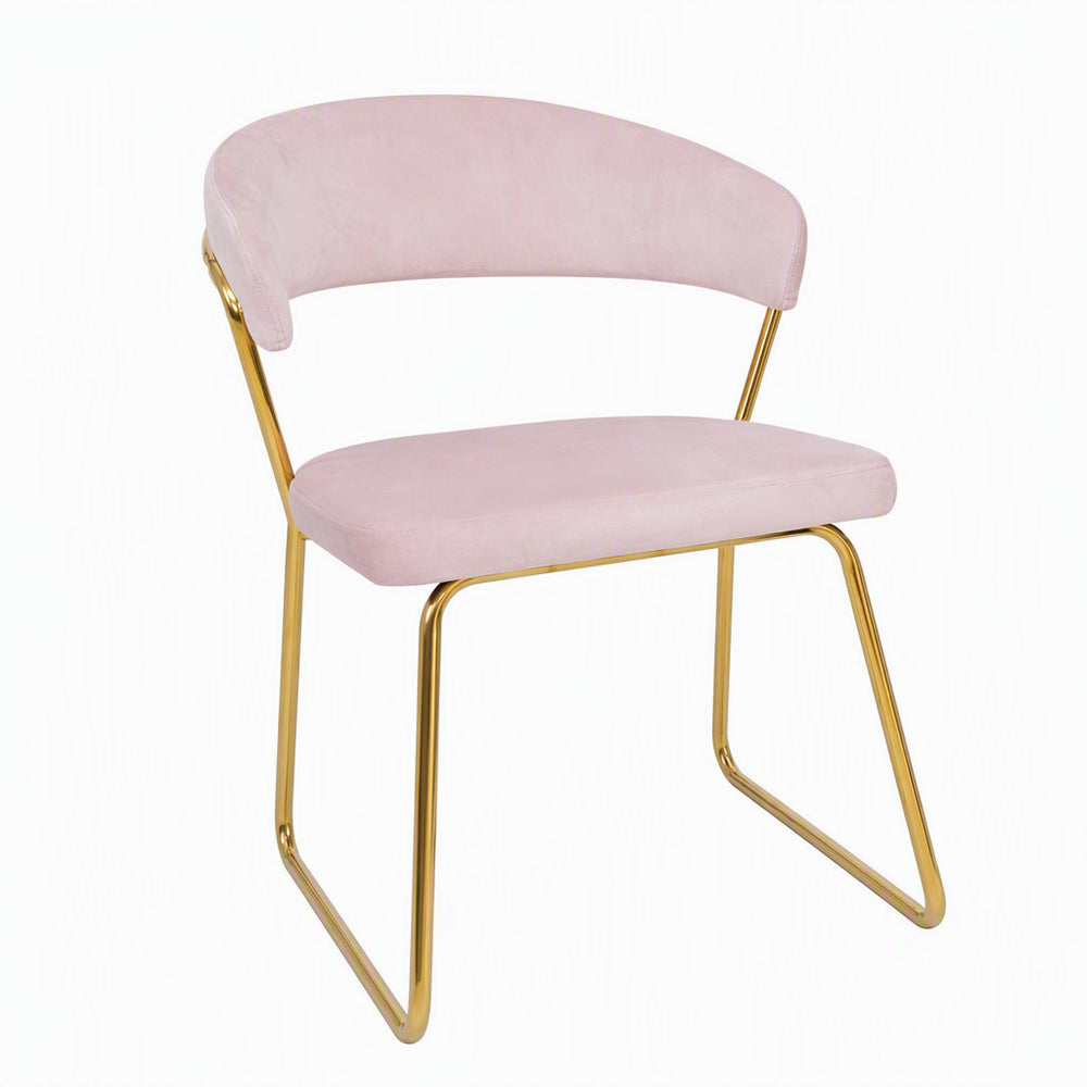 Velvet dining chair - export quality, modern minimalist design, armrests, premium feel, durable for extended use