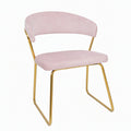 Velvet dining chair - export quality, modern minimalist design, armrests, premium feel, durable for extended use
