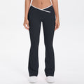 new color block criss-cross fitted brushed high-stretch yoga set - 5-piece running, fitness, and breathable training outfit