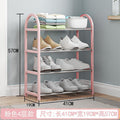 Stainless steel shoe rack reinforced thickened simple shoe rack dormitory shoe rack multi-layer for home bathroom door storage shoe rack