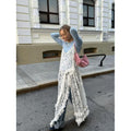 Forest style new arrival  lace skirt sense of design asymmetrical long skirt insruffles long skirt