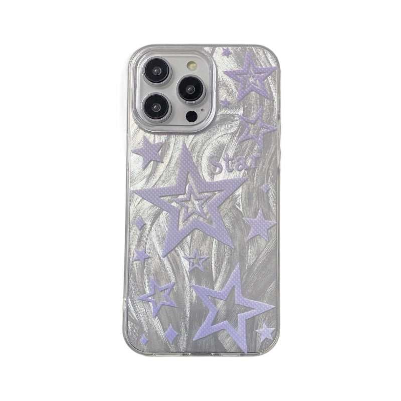 Feather yarn suitable for redmi k70pro cartoon text mobile phone case k60 extreme/xiaomi 15 creative anti-fall protective cover