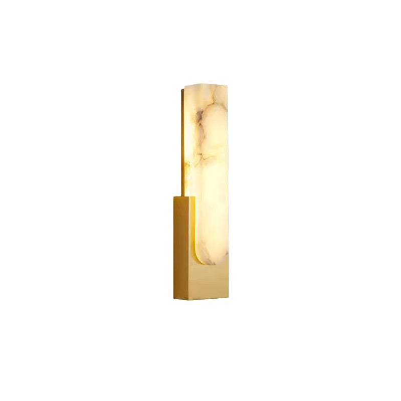 Nordic bedroom bedside wall lamp postmodern marble aisle wall lamp study living room model room background light luxury wall lamp