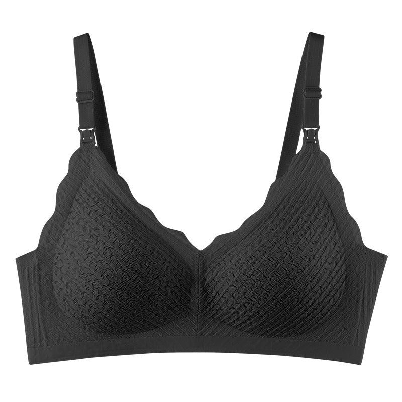 Nursing underwear gathers anti-sagging pregnant women, special bras for pregnancy, no steel rims and no marks, postpartum feeding bras