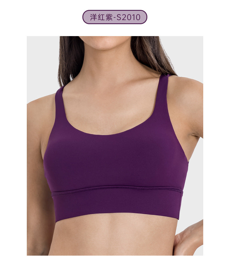 Fashionable slim-fit modilan blue outdoor sports running fitness set - sexy back yoga outfit