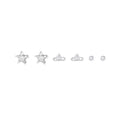 Exquisite, dazzling star earrings for women, featuring full cubic zirconia. these understated yet luxurious stud earrings are perfect for everyday wear, commuting, and effortlessly complement any outfit