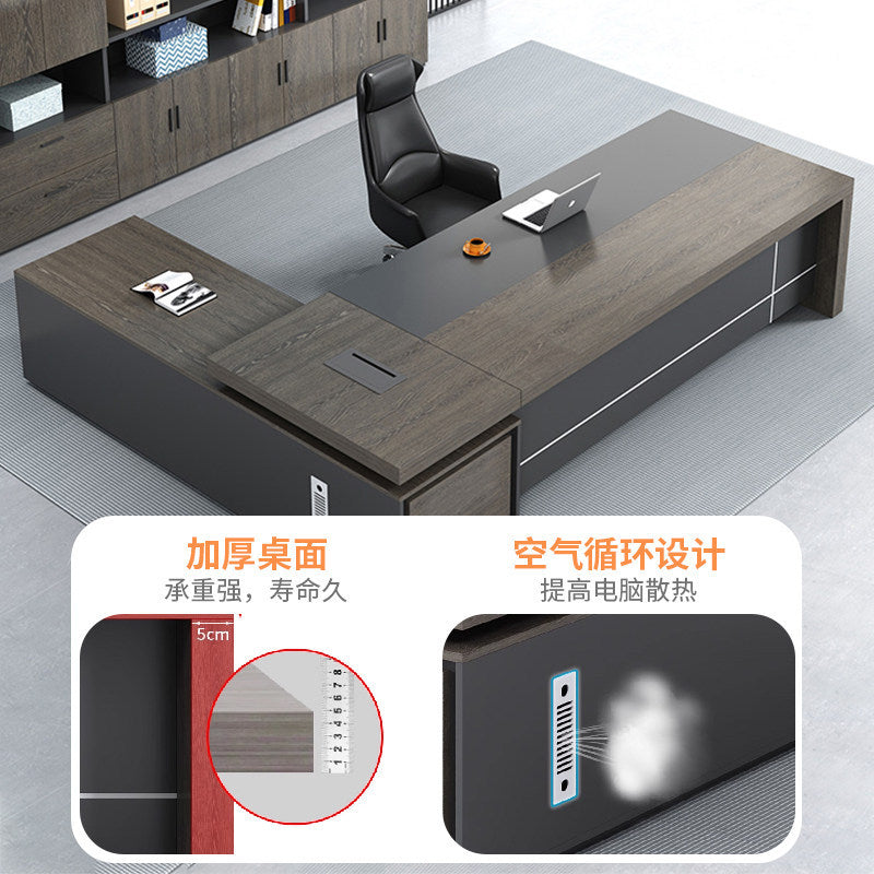 Saint li boss office desk and chair set - minimalist modern executive desk, high-end manager's desk, supervisor's desk, office desk