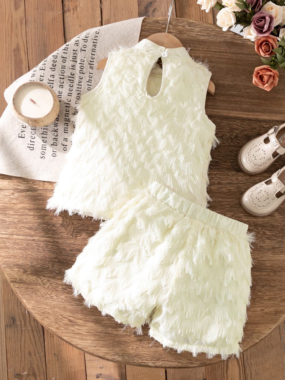 summer cross-border girls' french chic luxury style wavy mesh design fashion two-piece skirt set