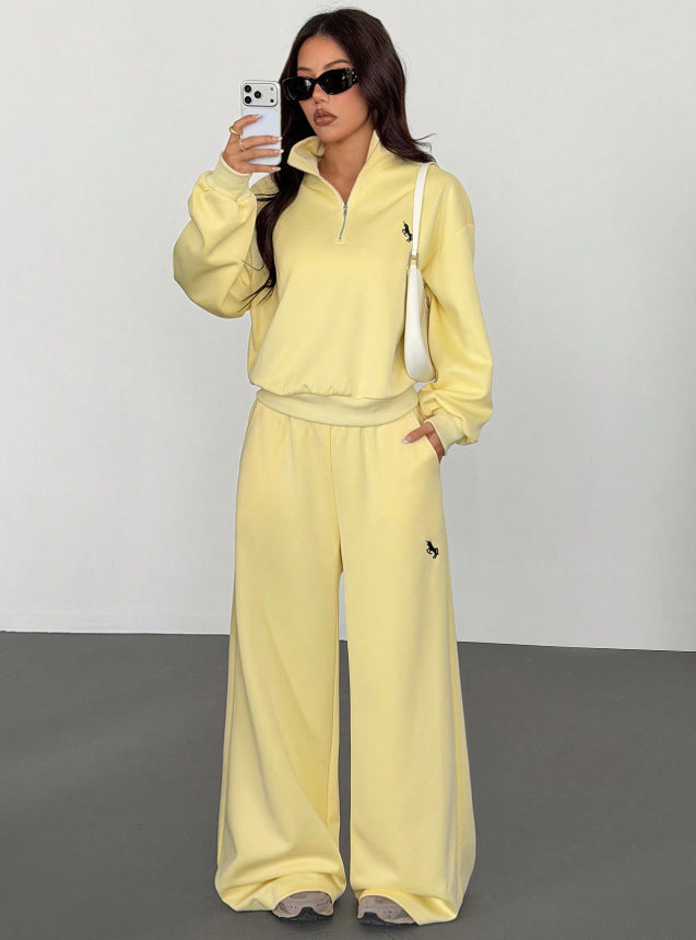 Amazon  european and american cross-border casual fashion sports letter embroidery loose sweatshirt
