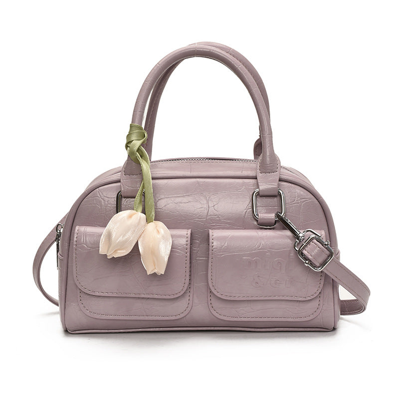 Cross-border retro portable pillow bag women's 2025 new foreign style casual personality fashion niche single shoulder messenger bag tide