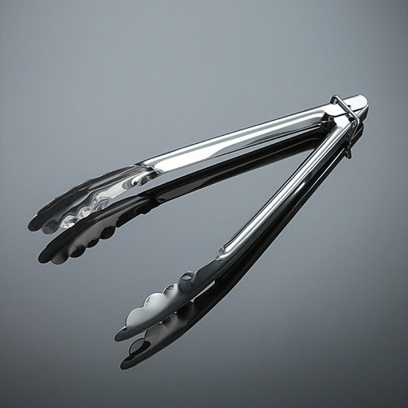Food tongs outdoor food tongs stainless steel bbq tongs baking bread tongs camping bbq steak tongs serving tongs
