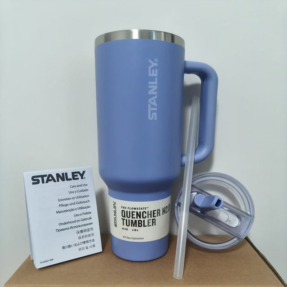 Amazon stanley 3rd generation ice cup 304 stainless steel vacuum insulated cup outdoor portable foldable straw cup