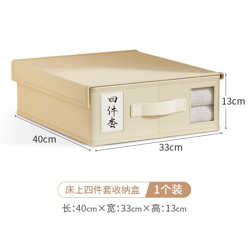 Cross-border increase and upgrade Oxford cloth autumn and winter thickened bed sheet storage box clothing fabric blanket quilt cover storage box