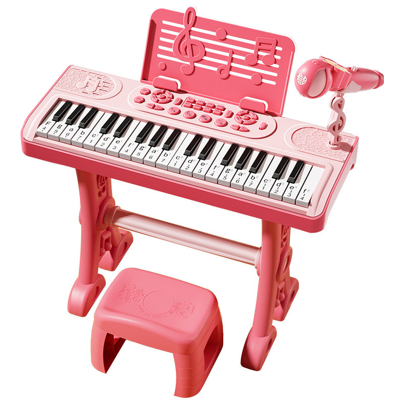 Children's electronic keyboard toy - beginner-friendly piano for baby, educational, girls, home use, musical instrument, birthday gift