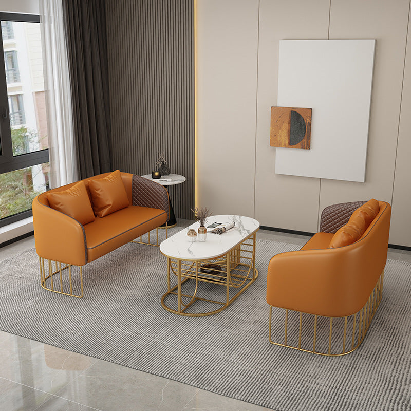 Nordic hotel sales office negotiation reception sofa office sofa combination milk tea coffee shop table and chair booth furniture