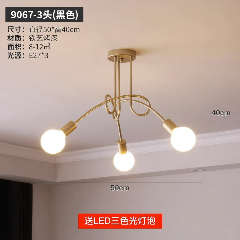 export european style living room chandelier post-modern casual three-head dining room master bedroom for home high-end scandinavian lamps