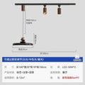 Restaurant chandelier can be lifted and lowered, long arm telescopic industrial style retro speaker dining table lamp, full spectrum foldable rocker arm chandelier