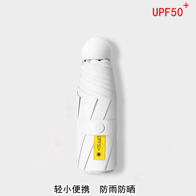 50% off capsule umbrella sun umbrella sun umbrella mini rain or shine umbrella women's portable customizable logo wholesale