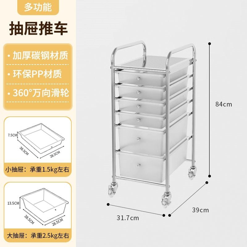Multi-tiered storage cabinet with drawers - versatile organizer for home, space-saving, black