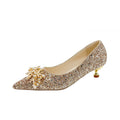 Champagne color with flowers 3cm