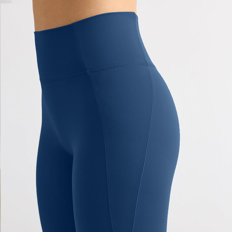 quick-drying tight yoga pants brushed tummy control high waist hip lifting fitness pants outwear running yoga pants