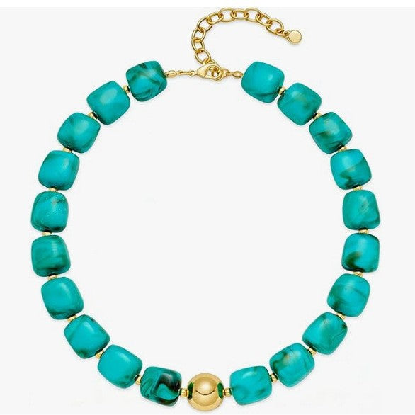 new arrival acrylic resin necklace jelly colorful statement choker women's summer beach jewelry amazon