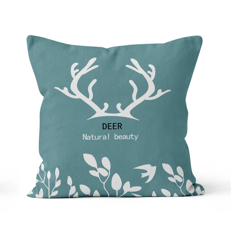 Cartoon throw pillow sofa cushion bed headrest office reading lumbar support backrest pillow with insert - customizable