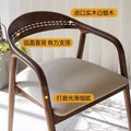Designer ash back dining chair scandinavian solid wood book chair armrest seat study chair horn chair president chair