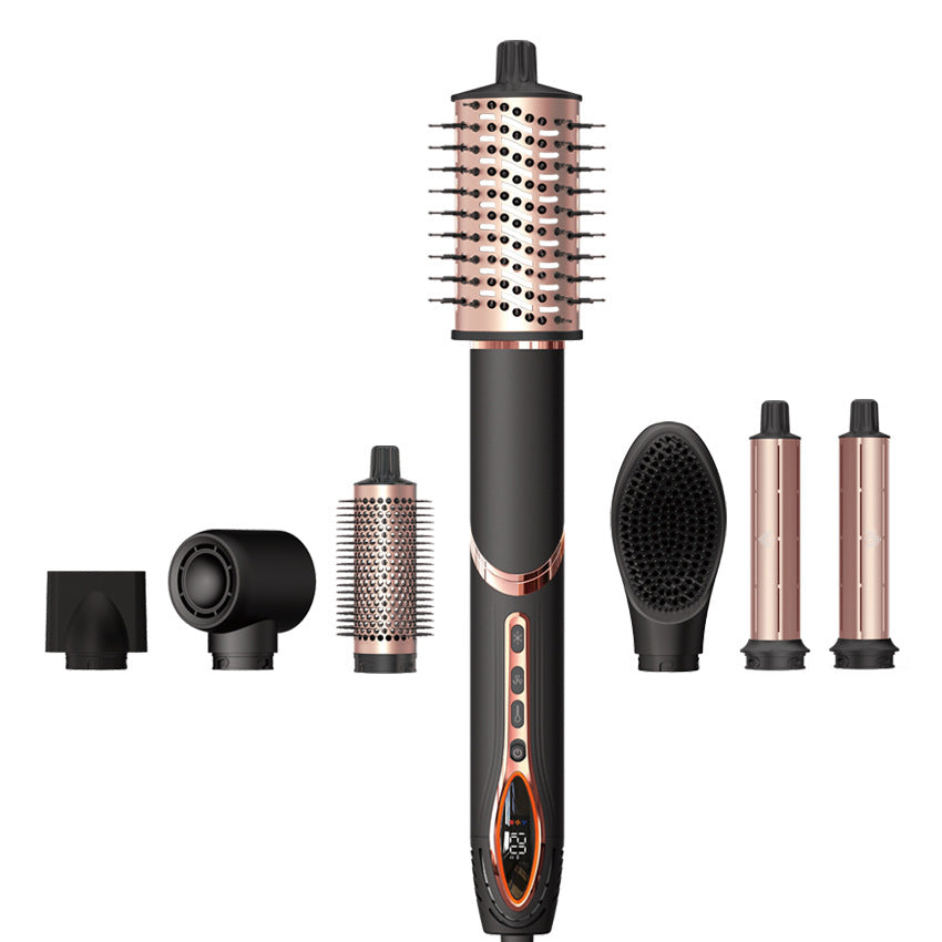 Cross-border high-speed hot air comb 7-in-1 automatic curling iron hair straightener comb hair dryer multi-functional set hair dryer comb