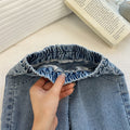 Girl denim bell bottoms spring & fall new arrivaloutwearkorean stylekidsilm spring & fall clothing baby micro-flared pants trendy