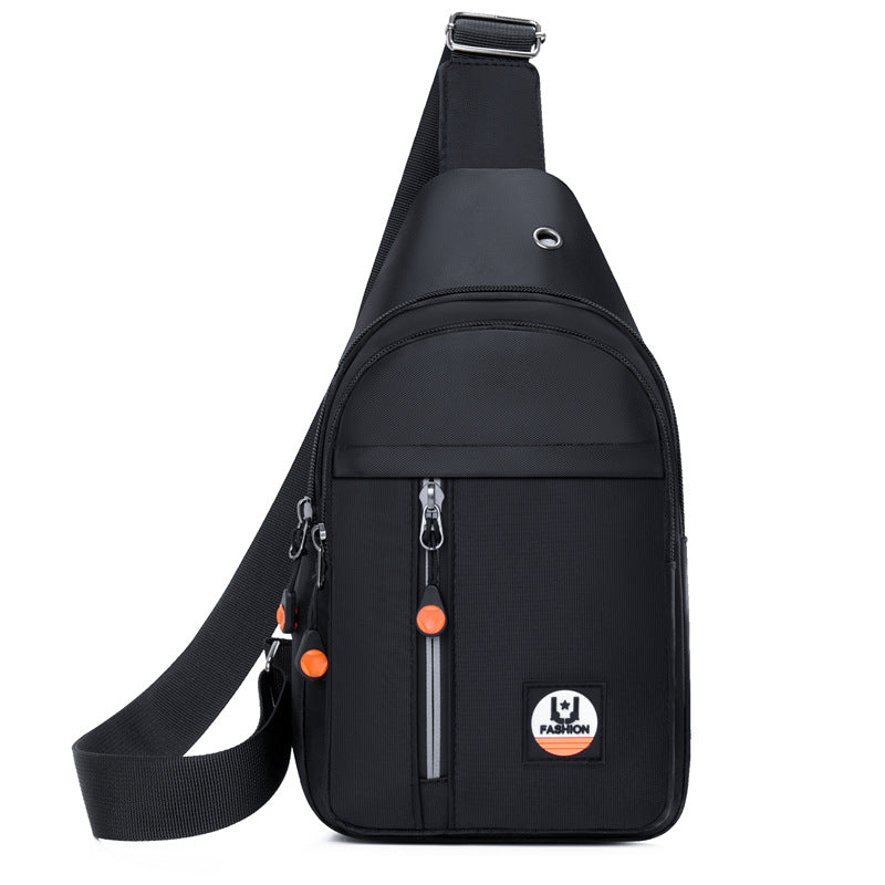 Foreign trade new men's breast bag Korean version multi-layer storage versatile shoulder bag going out trendy sports cycling messenger bag