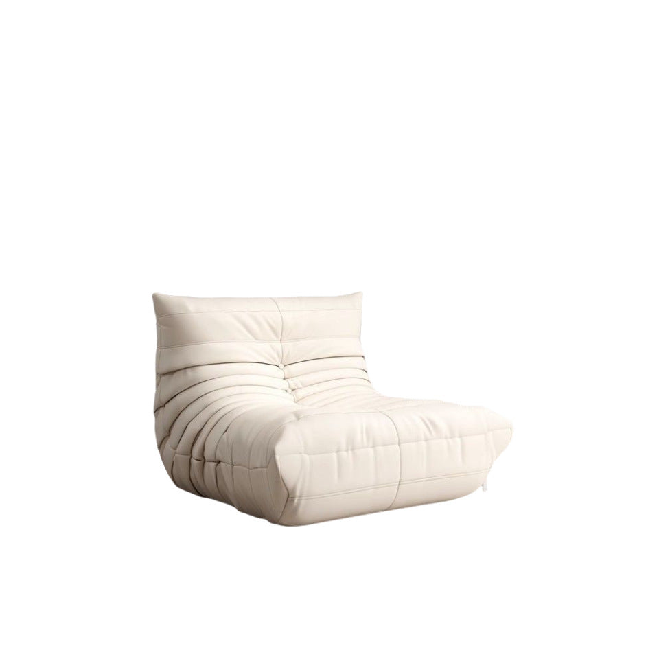 Caterpillar lazy sofa can lie down and sleep bedroom balcony tatami popular single sofa cream style sofa chair