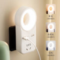 Smart voice-activated socket night light - sound control sensor lamp, perfect for student dorms, soft light sleep aid, home bedside lamp