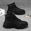 Men's martin boots: breathable, high-top, british-inspired retro work boots for autumn. ideal for outdoor hiking, desert exploration, and tactical operations. also known as "big yellow boots."