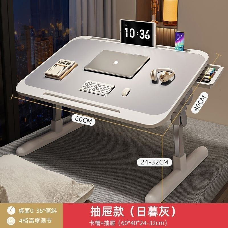 Dormitory foldable desk adjustable table bed small table bay window small table dormitory student for home lazy computer desk