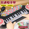 Children's electronic keyboard piano with microphone - ages 1-3-6 - musical light-up gopher toy - beginner's starter kit for babies