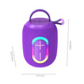 new wireless bluetooth speaker with ambient light, portable desktop mini speaker, card-playing subwoofer bluetooth speaker