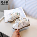 Vancahao girls' mesh german army trainers -  autumn new collection - breathable kids' sneakers - big kids' white shoes