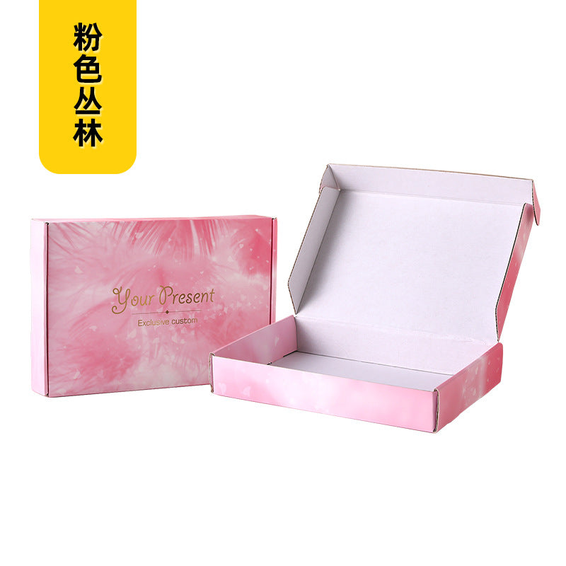 Color airplane box, express packing box, spot order underwear, clothing packaging box, armor wearing carton, box wholesale