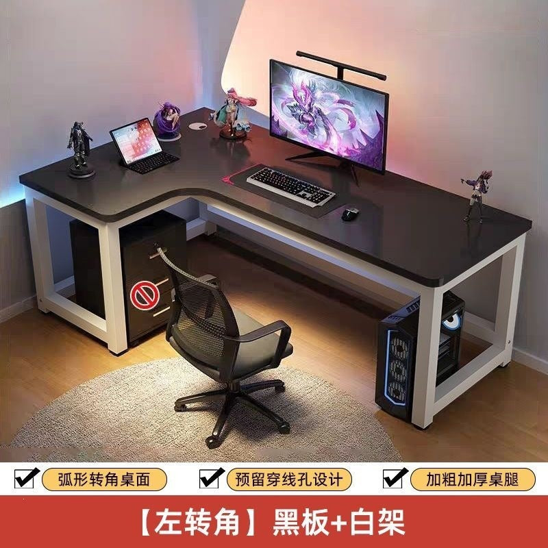 Computer desk desktop home electric competitive table and chair bedroom corner office table student study table new chinoiserie large desk