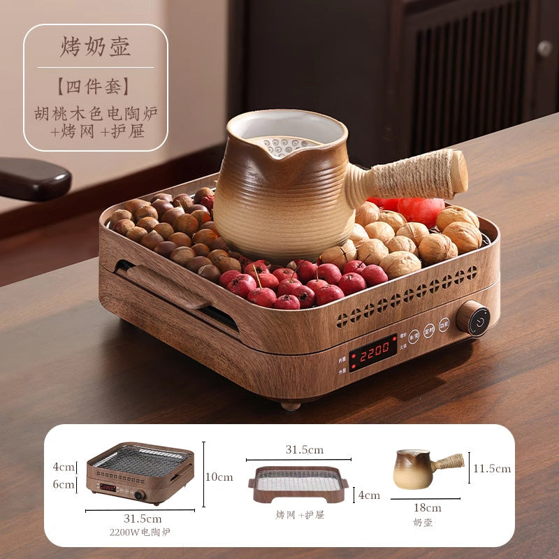 Stove tea making suitfor home tea set glass water kettle electric ceramic stove tea maker indoor courtyard multifunctional oven
