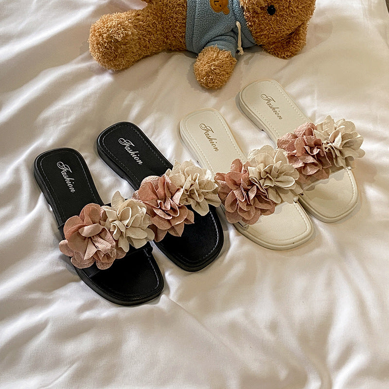 Floral platform sandals - women's summer 2025 new collection - fairycore beach sandals, perfect with dresses