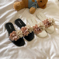 Floral platform sandals - women's summer 2025 new collection - fairycore beach sandals, perfect with dresses