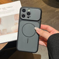 Niche stylecontrast color magnetic phone case suitable for iphone16/15pro apple 17max anti-fall case wholesale